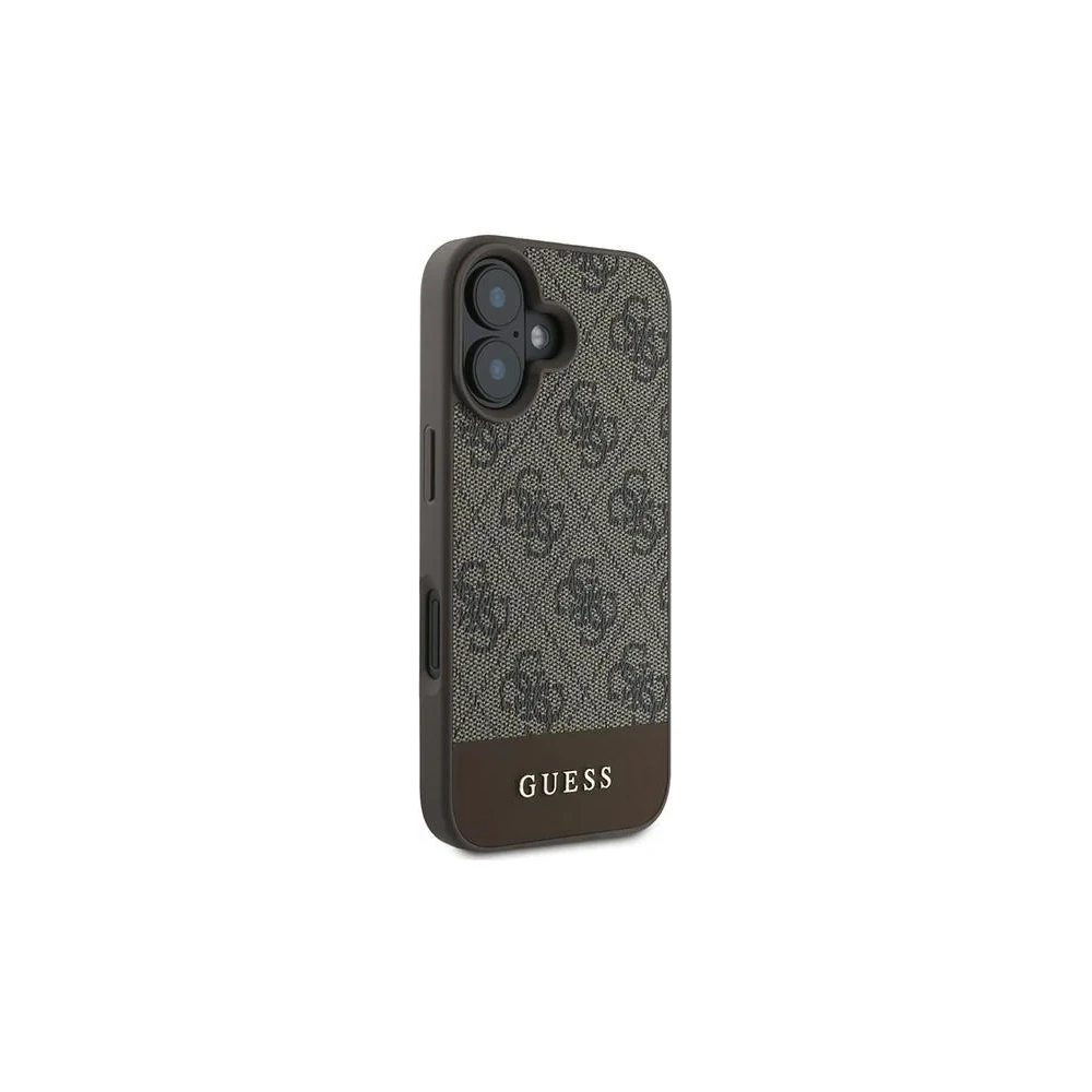 Hurtownia GSM - Eset Guess GUHCP16MG4GLBR Apple iPhone 16 Plus keménytok 4G Alsó Csík barna - GUE3504 - {ean13} - Hurt