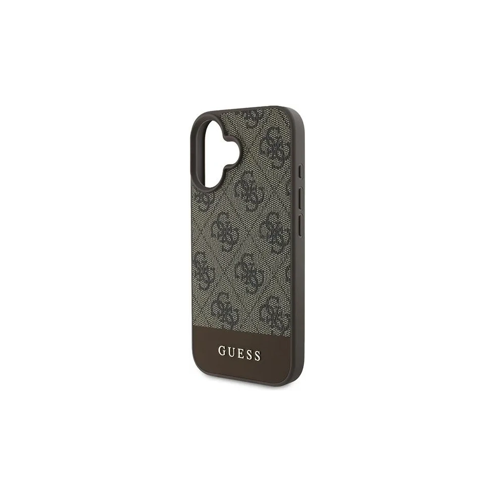 Hurtownia GSM - Eset Guess GUHCP16MG4GLBR Apple iPhone 16 Plus keménytok 4G Alsó Csík barna - GUE3504 - {ean13} - Hurt