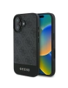 Guess GUHCP16MG4GLGR iPhone 16 Plus 6.7" szürke/grey hardcase 4G Bottom Stripe - !ZAIMPORTÁLVA - Guess