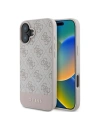 Guess GUHCP16MG4GLPI iPhone 16 Plus 6.7" rosa/pink Hardcase 4G Bottom Stripe - !EINGEFÜHRT - Guess