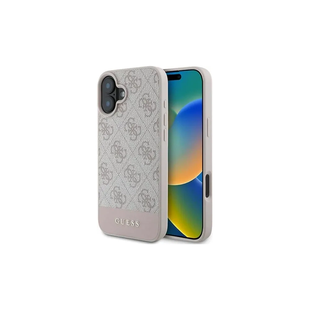 Hurtownia GSM - Eset Guess GUHCP16MG4GLPI Apple iPhone 16 Plus kemény tok 4G Alsó csík rózsaszín - GUE3506 - {ean13} - Hurt