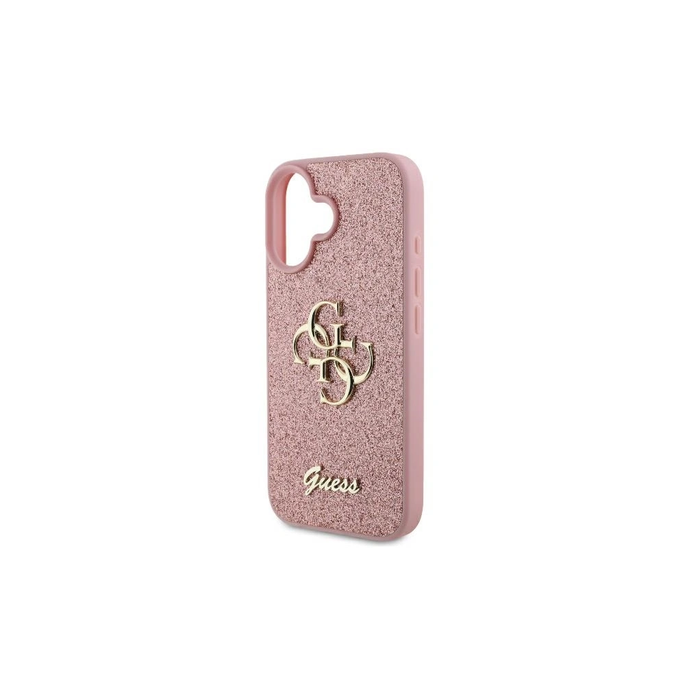 Wholesale Case Guess GUHCP16MHG4SGP Apple iPhone 16 Plus hardcase Fixed Glitter Big 4G pink - GUE3509 - {ean13} - Hurt