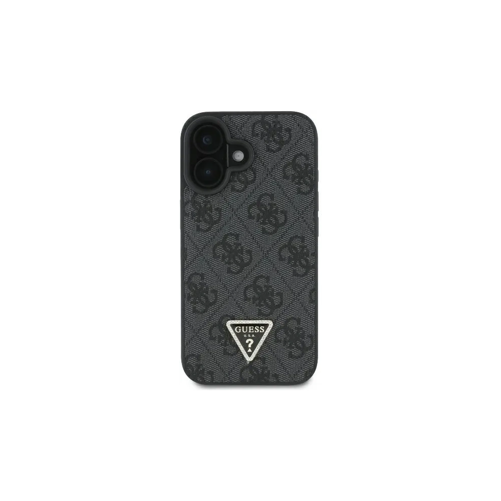 Hurtownia GSM - Caz Guess GUHCP16MP4TDPK Apple iPhone 16 Plus hardcase din piele 4G Triangle Strass MagSafe negru - GUE3510 - {ean13} - Hurt