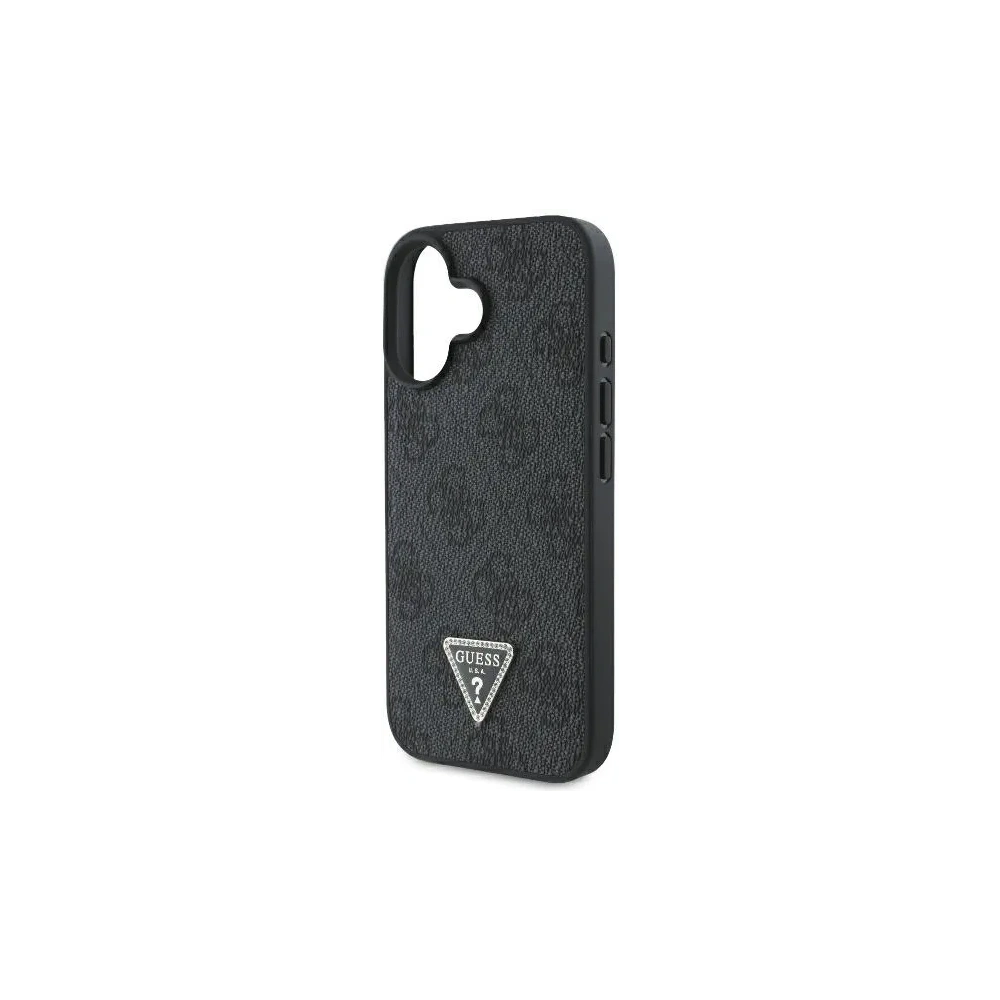 Hurtownia GSM - Caz Guess GUHCP16MP4TDPK Apple iPhone 16 Plus hardcase din piele 4G Triangle Strass MagSafe negru - GUE3510 - {ean13} - Hurt