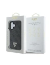 Hurtownia GSM - Případ Guess GUHCP16MP4TDPK Apple iPhone 16 Plus tvrdý kryt Kůže 4G Trojúhelník Strass MagSafe černý - GUE3510 - {ean13} - Hurt