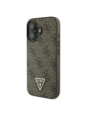 Hurtownia GSM - Pouzdro Guess GUHCP16MP4TDPW Apple iPhone 16 Plus tvrdé pouzdro kožené 4G Triangle Strass MagSafe hnědé - GUE3512 - {ean13} - Hurt