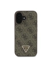 Hurtownia GSM - Pouzdro Guess GUHCP16MP4TDPW Apple iPhone 16 Plus tvrdé pouzdro kožené 4G Triangle Strass MagSafe hnědé - GUE3512 - {ean13} - Hurt