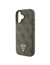Hurtownia GSM - Pouzdro Guess GUHCP16MP4TDPW Apple iPhone 16 Plus tvrdé pouzdro kožené 4G Triangle Strass MagSafe hnědé - GUE3512 - {ean13} - Hurt