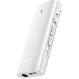 Hurtownia GSM - Odbiornik Bluetooth 5.0 Baseus BA03, dźwięk 3D, NFC, aptX (biały) - BSU956WHT - {ean13} - Hurt