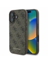 Etui Guess GUHCP16SG4GFBR Apple iPhone 16 hardcase 4G Classic hnědý - iPhone 16 - Guess