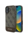 Hurtownia GSM - Etui Guess GUHCP16SG4GLBR Apple iPhone 16 hardcase 4G Bottom Stripe brązowy - GUE3518 - {ean13} - Hurt