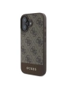 Hurtownia GSM - Etui Guess GUHCP16SG4GLBR Apple iPhone 16 hardcase 4G Bottom Stripe brązowy - GUE3518 - {ean13} - Hurt