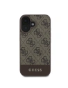 Hurtownia GSM - Etui Guess GUHCP16SG4GLBR Apple iPhone 16 hardcase 4G Bottom Stripe brązowy - GUE3518 - {ean13} - Hurt