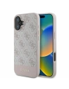 Etui Guess GUHCP16SG4GLPI Apple iPhone 16 hardcase 4G Bottom Stripe różowy - iPhone 16 - Guess