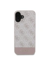 Wholesale Case Guess GUHCP16SG4GLPI Apple iPhone 16 hardcase 4G Bottom Stripe pink - GUE3519 - {ean13} - Hurt
