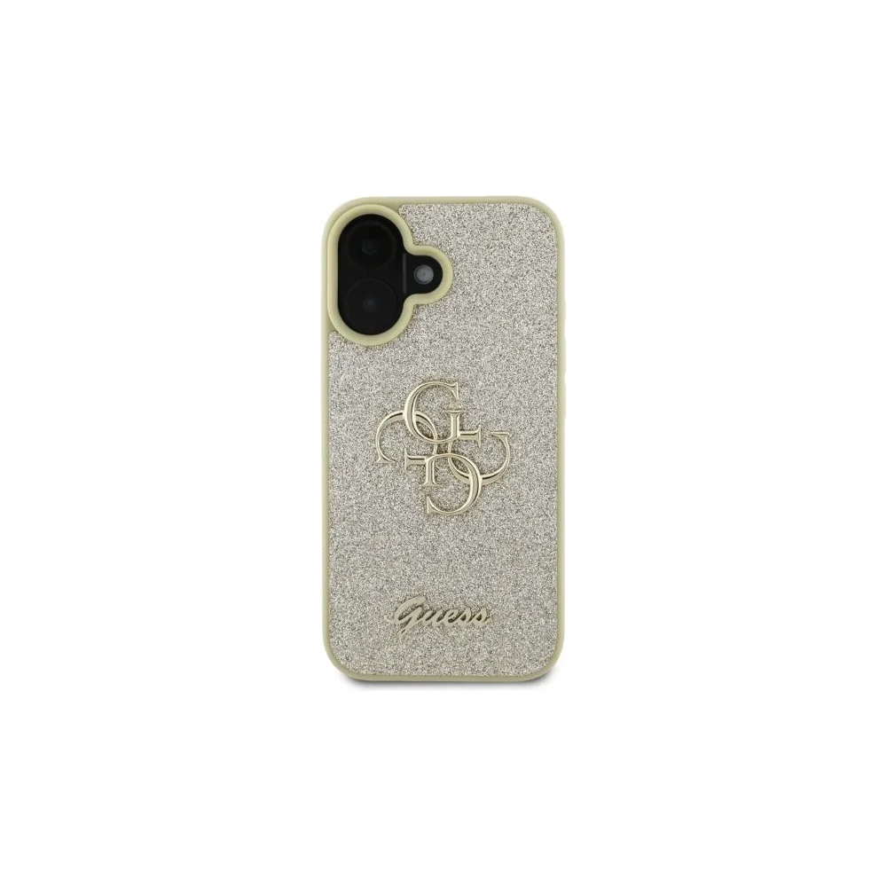 Wholesale Case Guess GUHCP16SHG4SGD Apple iPhone 16 hardcase Fixed Glitter Big 4G gold - GUE3520 - {ean13} - Hurt