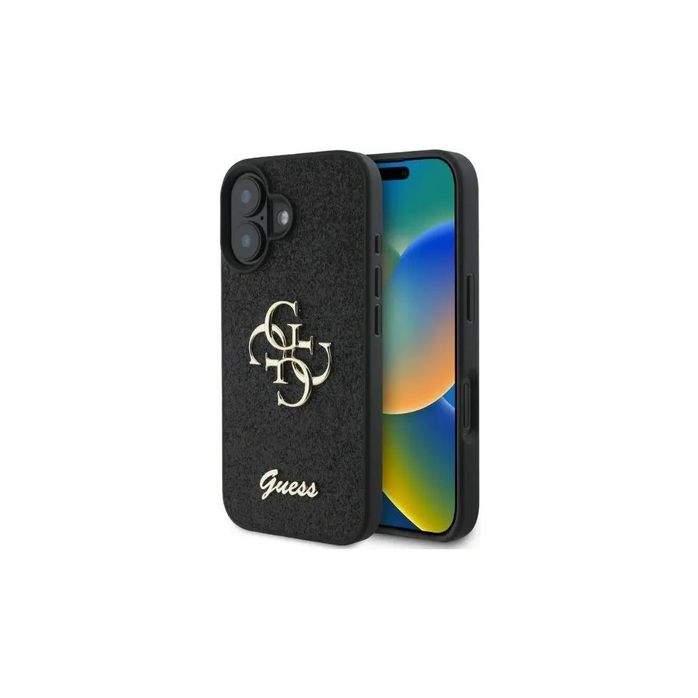 Hurtownia GSM - Etui Guess GUHCP16SHG4SGK Apple iPhone 16 hardcase Fixed Glitter Big 4G czarny - GUE3521 - {ean13} - Hurt