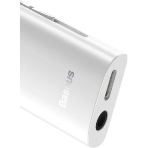 Hurtownia GSM - Odbiornik Bluetooth 5.0 Baseus BA03, dźwięk 3D, NFC, aptX (biały) - BSU956WHT - {ean13} - Hurt