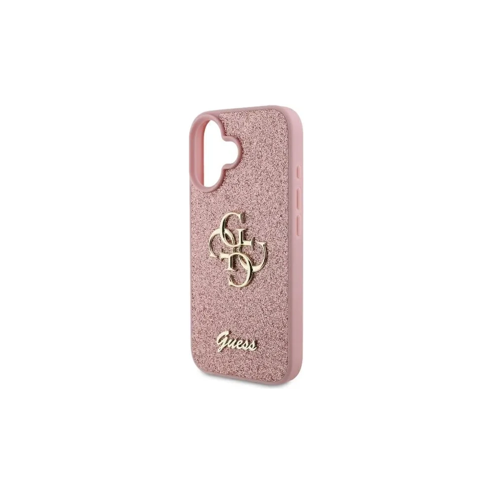 Hurtownia GSM - Eset Guess GUHCP16SHG4SGP Apple iPhone 16 kemény tok Rögzített csillogó Nagy 4G rózsaszín - GUE3522 - {ean13} - Hurt
