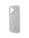 Wholesale Case Guess GUHCP16SP4TDPP Apple iPhone 16 hardcase Leather 4G Triangle Strass MagSafe pink - GUE3524 - {ean13} - Hurt