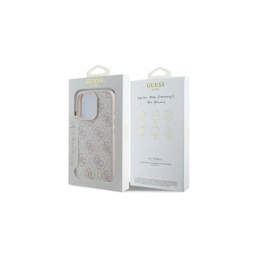 Wholesale Case Guess GUHCP16XG4GFPI Apple iPhone 16 Pro Max hardcase 4G Classic pink - GUE3532 - {ean13} - Hurt