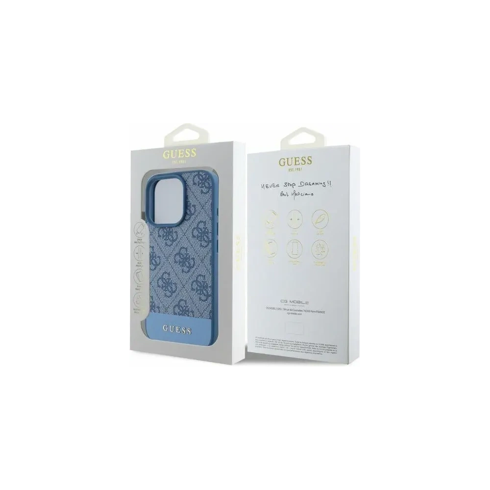 Hurtownia GSM - Fall Guess GUHCP16XG4GLBL Apple iPhone 16 Pro Max Hardcase 4G Unterstreifen blau - GUE3533 - {ean13} - Hurt