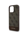Guess GUHCP16XG4GLBR iPhone 16 Pro Max 6,9" braun/brown Hardcase 4G Bottom Stripe - !EINGEFÜHRT - Guess
