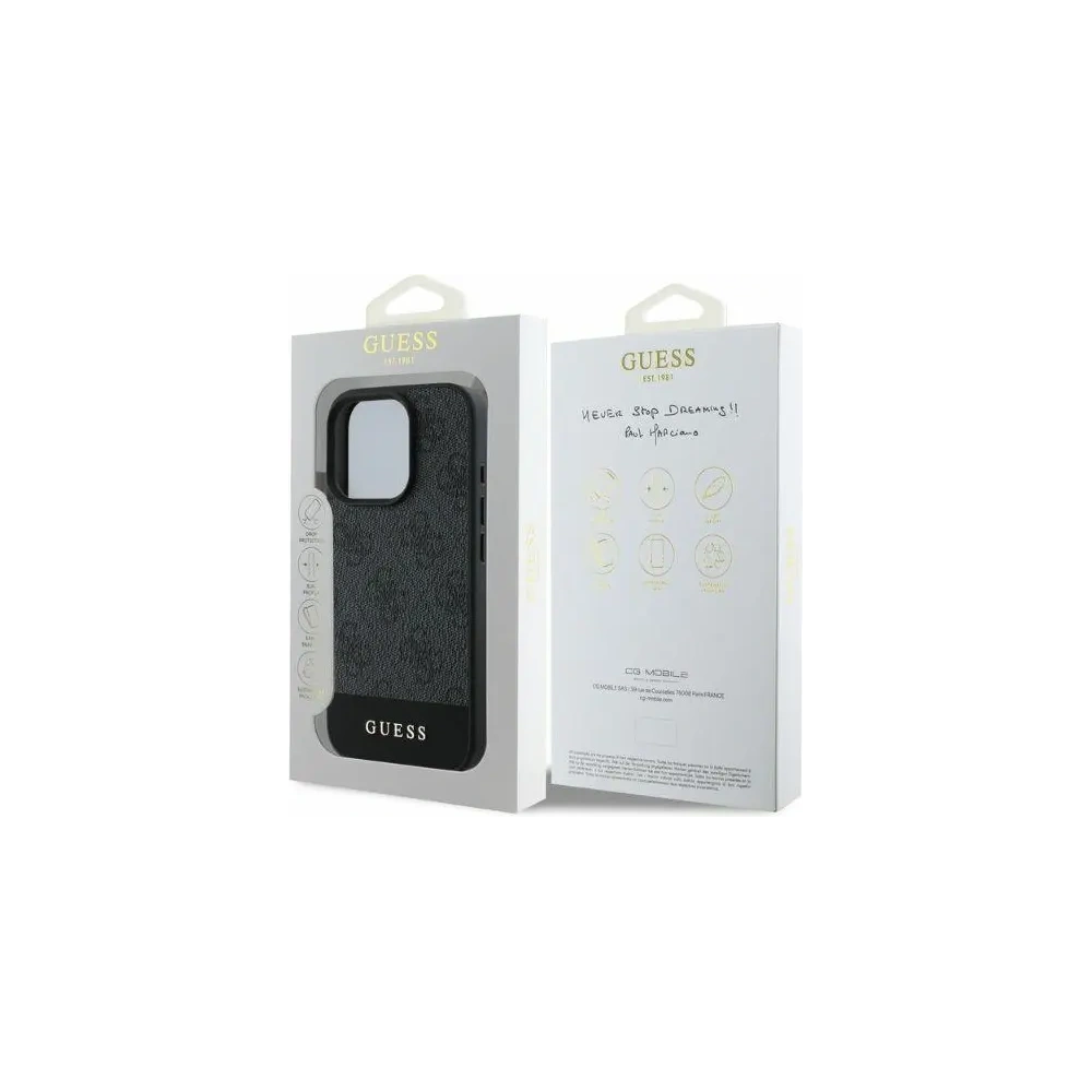 Hurtownia GSM - Etui Guess GUHCP16XG4GLGR Apple iPhone 16 Pro Max hardcase 4G Bottom Stripe szary - GUE3535 - {ean13} - Hurt