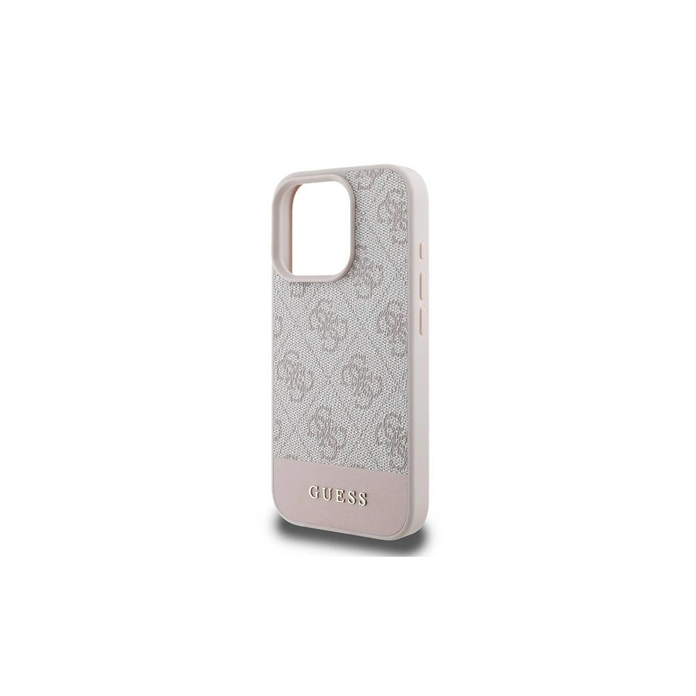 Hurtownia GSM - Etui Guess GUHCP16XG4GLPI Apple iPhone 16 Pro Max hardcase 4G Bottom Stripe różowy - GUE3536 - {ean13} - Hurt