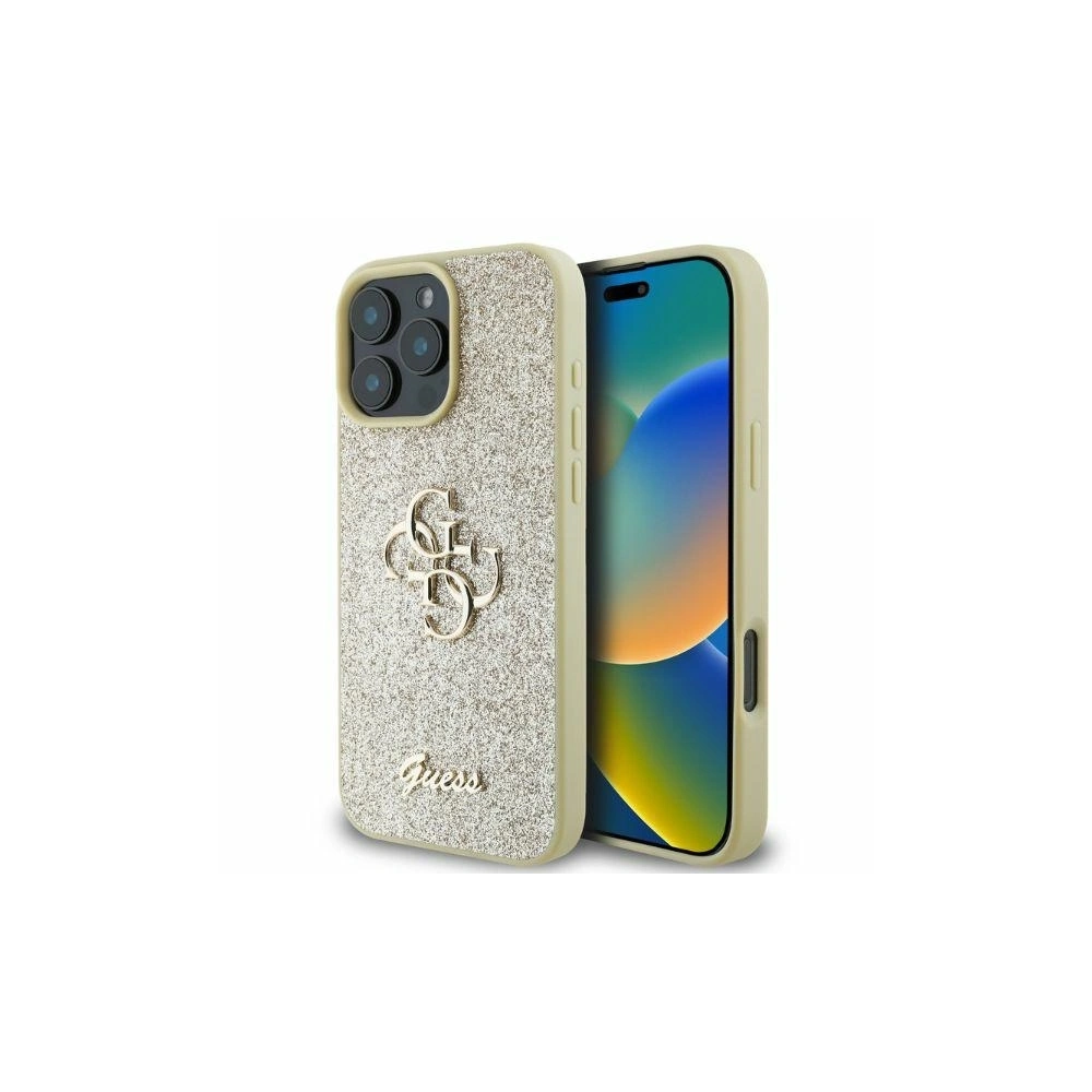 Hurtownia GSM - Caz Guess GUHCP16XHG4SGD Apple iPhone 16 Pro Max hardcase Fixed Glitter Big 4G aurie - GUE3537 - {ean13} - Hurt