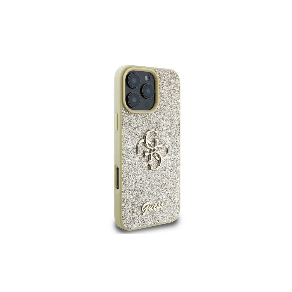 Hurtownia GSM - Caz Guess GUHCP16XHG4SGD Apple iPhone 16 Pro Max hardcase Fixed Glitter Big 4G aurie - GUE3537 - {ean13} - Hurt