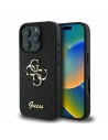 Caz Guess GUHCP16XHG4SGK hardcase pentru Apple iPhone 16 Pro Max Glitter Fixat Big 4G negru - iPhone 16 Pro Max - Guess