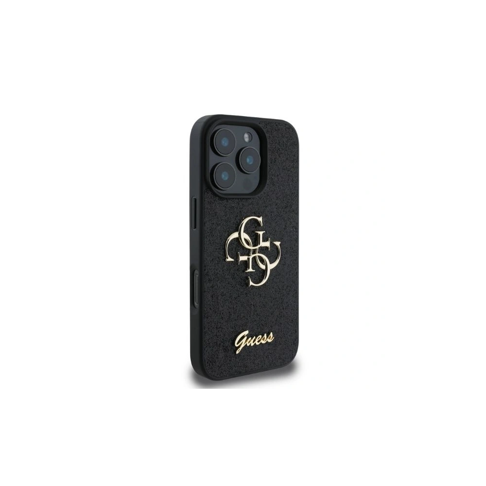 Hurtownia GSM - Caz Guess GUHCP16XHG4SGK hardcase pentru Apple iPhone 16 Pro Max Glitter Fixat Big 4G negru - GUE3538 - {ean13} - Hurt