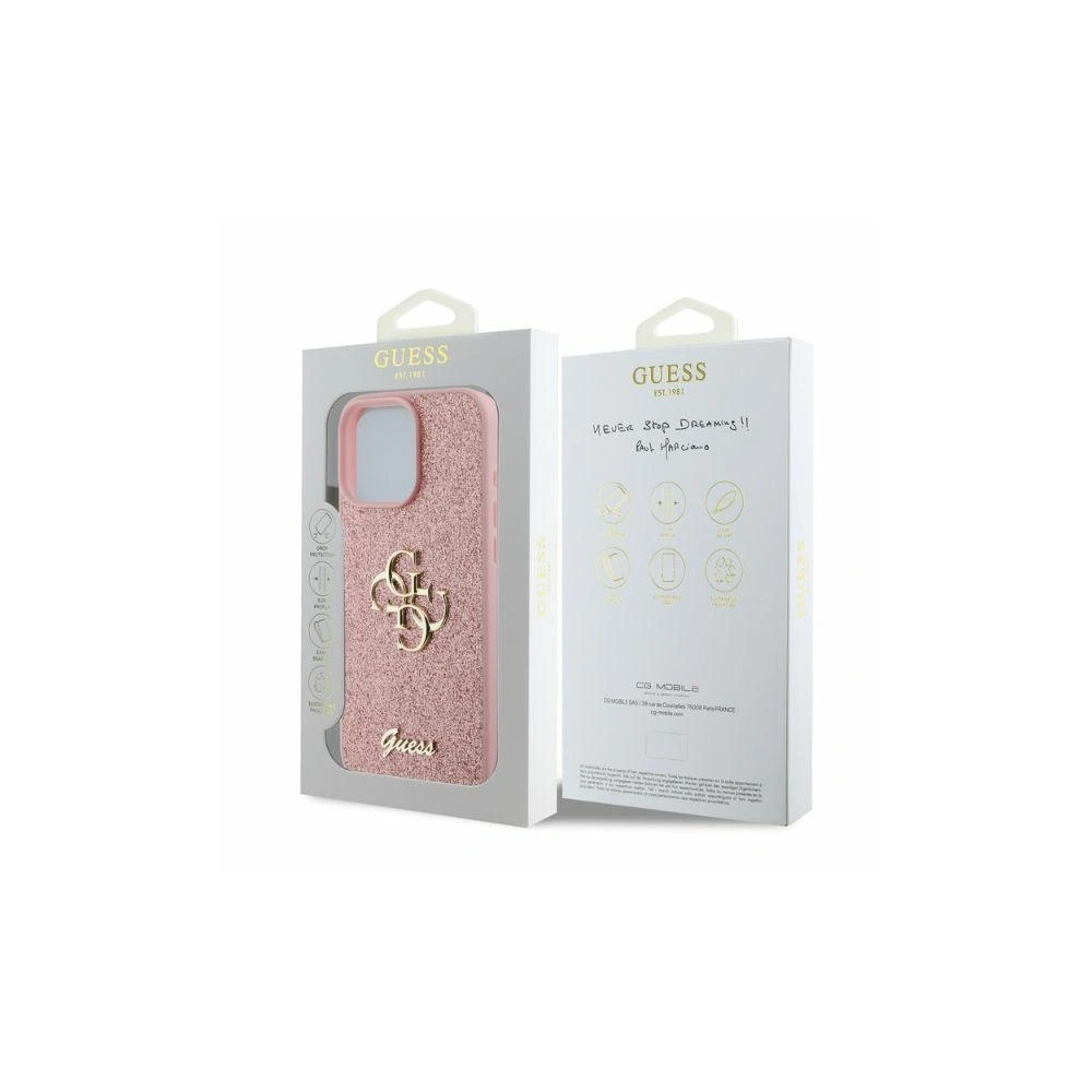 Hurtownia GSM - Etui Guess GUHCP16XHG4SGP Apple iPhone 16 Pro Max hardcase Fixed Glitter Big 4G różowy - GUE3539 - {ean13} - Hurt