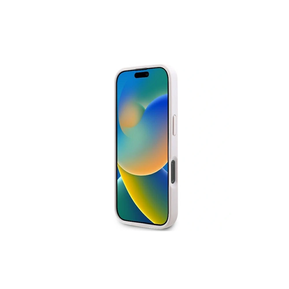 Hurtownia GSM - Fall Guess GUHCP16XP4TDPP Apple iPhone 16 Pro Max Hartschale Leder 4G Dreieck Strass MagSafe rosa - GUE3543 - {ean13} - Hurt