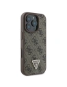 Hurtownia GSM - Fall Guess GUHCP16XP4TDPW Apple iPhone 16 Pro Max Hardcase Leder 4G Dreieck Strass MagSafe braun - GUE3544 - {ean13} - Hurt