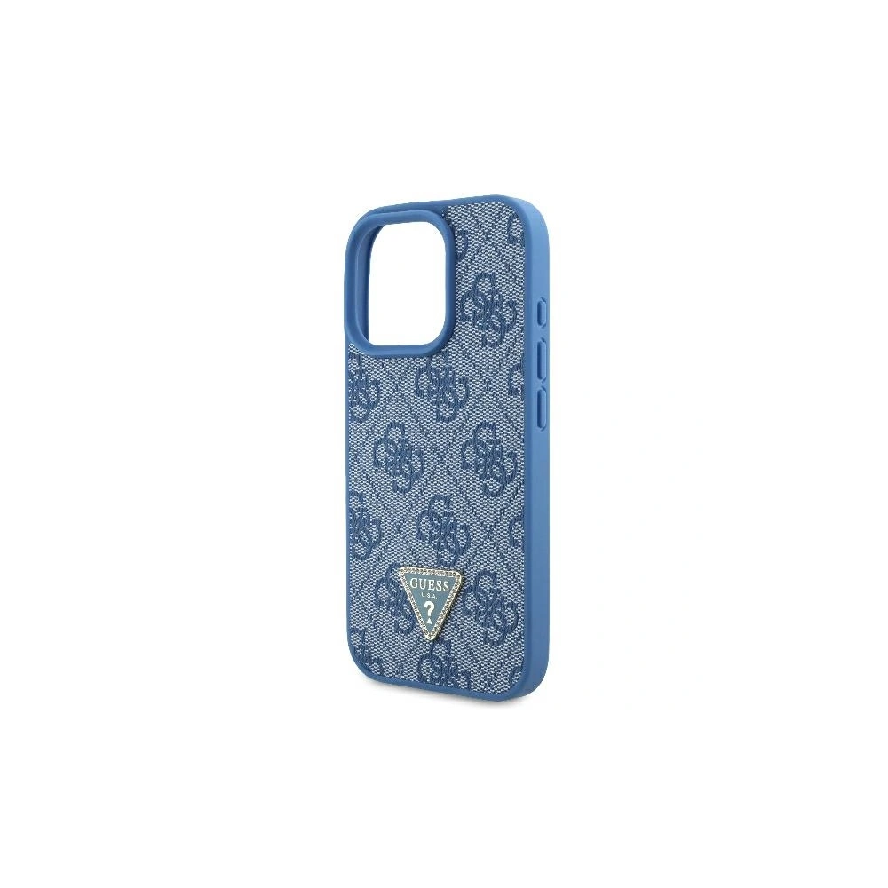 Hurtownia GSM - Případ Guess GUHCP16XP4TDSCPB Apple iPhone 16 Pro Max tvrdý kryt Kožený Metalový Logo Strass Crossbody modrý - GUE3545 - {ean13} - Hurt