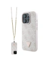 Hurtownia GSM - Fall Guess GUHCP16XP4TDSCPP Apple iPhone 16 Pro Max Hardcase Leder Metall Logo Strass Crossbody pink - GUE3547 - {ean13} - Hurt