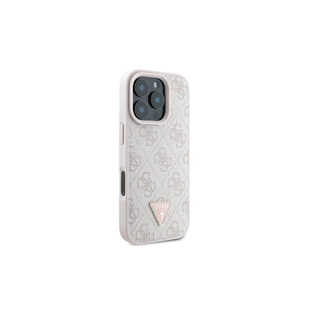 Hurtownia GSM - Fall Guess GUHCP16XP4TDSCPP Apple iPhone 16 Pro Max Hardcase Leder Metall Logo Strass Crossbody pink - GUE3547 - {ean13} - Hurt