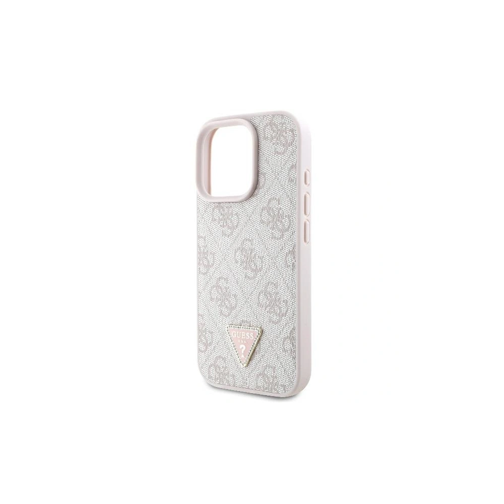 Hurtownia GSM - Fall Guess GUHCP16XP4TDSCPP Apple iPhone 16 Pro Max Hardcase Leder Metall Logo Strass Crossbody pink - GUE3547 - {ean13} - Hurt