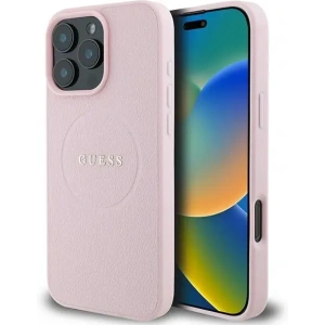Hurtownia GSM - Fall Guess GUHMP15XPGHSMMP Apple iPhone 15 Pro Max Hardcase mit strukturiertem Ring MagSafe pink - GUE3552 - {ean13} - Hurt