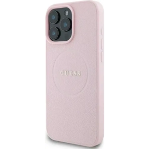 Hurtownia GSM - Fall Guess GUHMP15XPGHSMMP Apple iPhone 15 Pro Max Hardcase mit strukturiertem Ring MagSafe pink - GUE3552 - {ean13} - Hurt