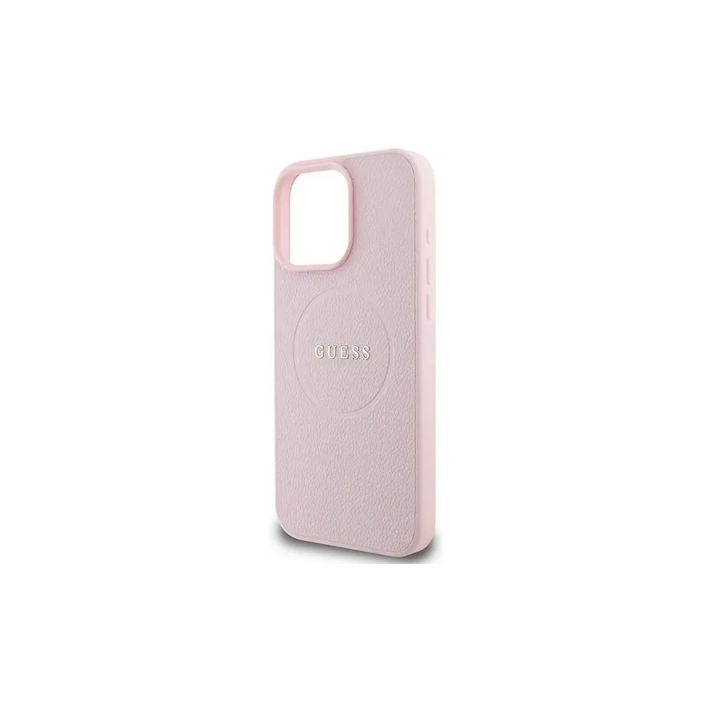 Wholesale Case Guess GUHMP15XPGHSMMP Apple iPhone 15 Pro Max hardcase Grained Ring MagSafe pink - GUE3552 - {ean13} - Hurt