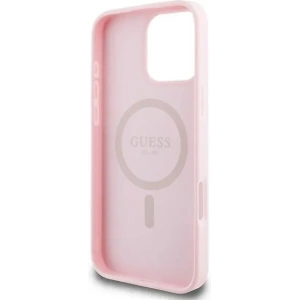 Hurtownia GSM - Fall Guess GUHMP15XPGHSMMP Apple iPhone 15 Pro Max Hardcase mit strukturiertem Ring MagSafe pink - GUE3552 - {ean13} - Hurt