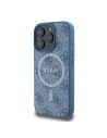 Hurtownia GSM - Fall Guess GUHMP16LG4GFRB Apple iPhone 16 Pro Hardcase 4G Ring Classic Logo MagSafe blau - GUE3553 - {ean13} - Hurt