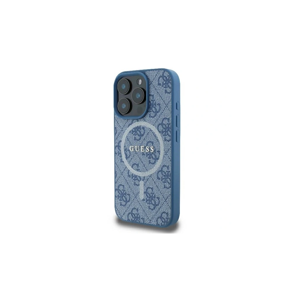 Hurtownia GSM - Případ Guess GUHMP16LG4GFRB Apple iPhone 16 Pro hardcase 4G Ring Classic Logo MagSafe modrý - GUE3553 - {ean13} - Hurt