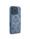 Hurtownia GSM - Fall Guess GUHMP16LG4GFRB Apple iPhone 16 Pro Hardcase 4G Ring Classic Logo MagSafe blau - GUE3553 - {ean13} - Hurt