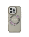Hurtownia GSM - Etui Guess GUHMP16LHFWFCK Apple iPhone 16 Pro hardcase IML Flowers Wreath MagSafe czarny - GUE3554 - {ean13} - Hurt