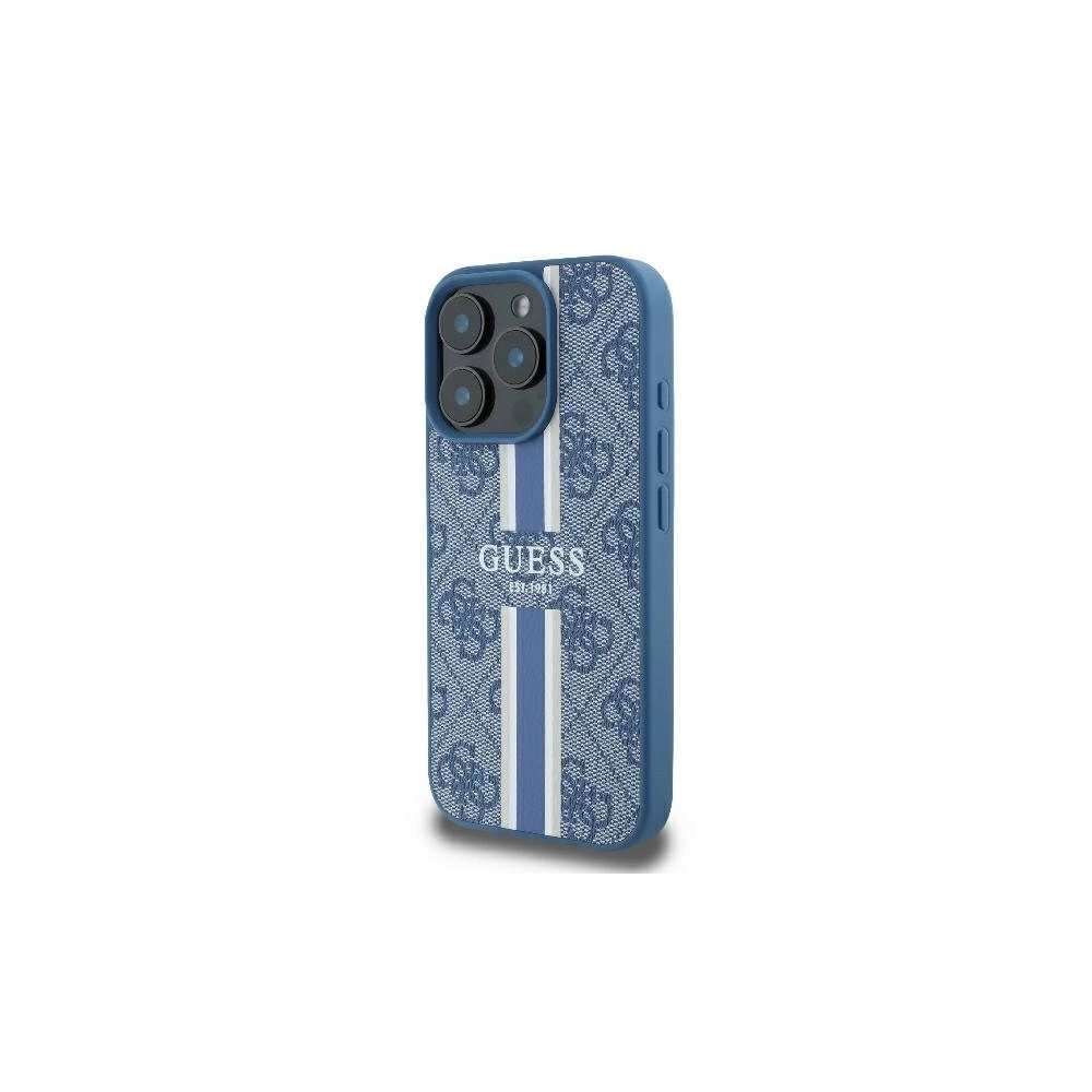 Wholesale Case Guess GUHMP16LP4RPSB Apple iPhone 16 Pro hardcase 4G Printed Stripes MagSafe blue - GUE3556 - {ean13} - Hurt