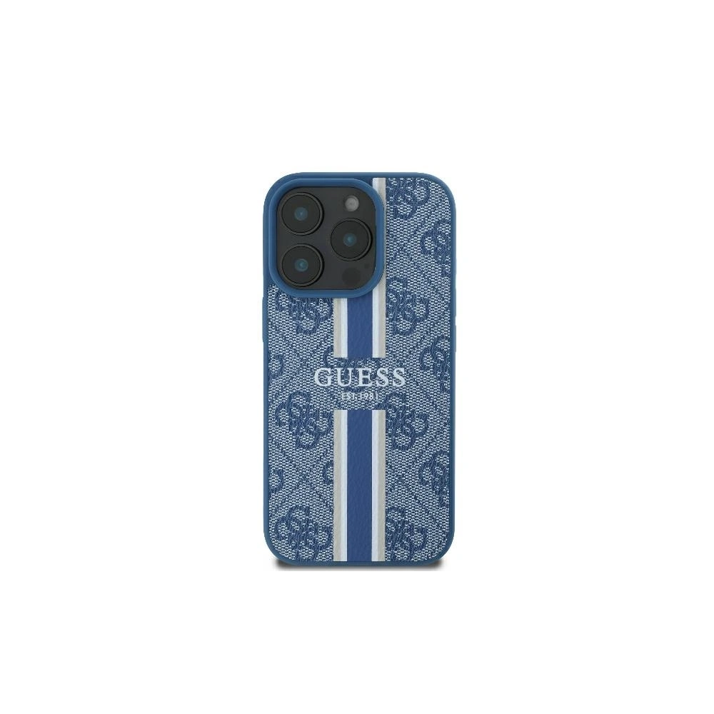 Hurtownia GSM - Etui Guess GUHMP16LP4RPSB Apple iPhone 16 Pro hardcase 4G Printed Stripes MagSafe niebieski - GUE3556 - {ean13} - Hurt